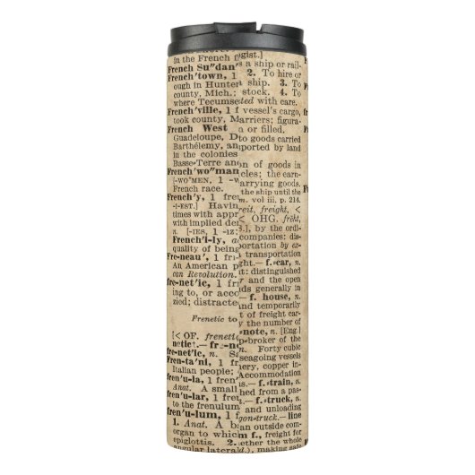 アリスおよびチェシャー猫の引用文辞書の芸術 タンブラー (裏面)