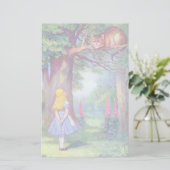 アリスおよびチェシャー猫の文房具 便箋 (スタンド正面)