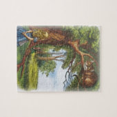 アリスおよびチェシャー猫 ジグソーパズル (横)