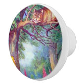 アリスおよびチェシャー猫 セラミックノブ (右)