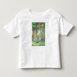 アリスおよびチェシャー猫 トドラーTシャツ
