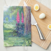 アリスおよびフルカラーチェシャー猫 キッチンタオル (四つ折り)