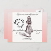 アリスおよび不思議の国の招待状 案内ポストカード (正面/裏面)