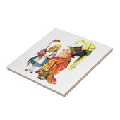 アリスおよび公爵夫人Discuss Flamingo Croquet タイル (側面)