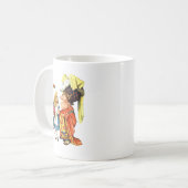 アリスおよび公爵夫人Play Flamingo Croquet コーヒーマグカップ (正面左)