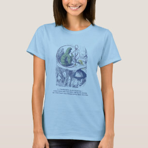 アリスおよび幼虫の女性のティー Tシャツ