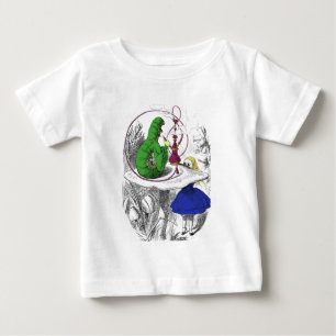 アリスおよび幼虫 ベビーTシャツ