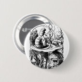 アリスおよび幼虫 缶バッジ (正面&裏面)