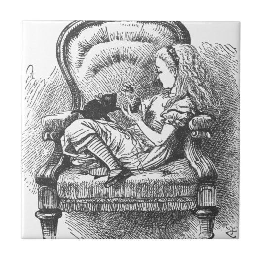 アリスおよび彼女の子ネコ タイル (正面)