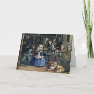 "アリスおよびLas Meninas"の挨拶状 カード