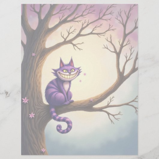 アリスお洒落チェシャーキャットスクラップブック紙 (裏面)