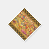 アリスお洒落トの不思議の国の地図 スタンダードカクテルナプキン (角)