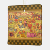 アリスお洒落トの不思議の国の地図 セラミックオーナメント (左)