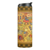 アリスお洒落トの不思議の国の地図 タンブラー (回転左)