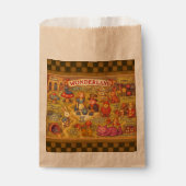 アリスお洒落トの不思議の国の地図 フェイバーバッグ (正面)