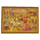 アリスお洒落トの不思議の国の地図 ラージペーパーバッグ (裏面)