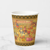 アリスお洒落トの不思議の国の地図 紙コップ (正面)