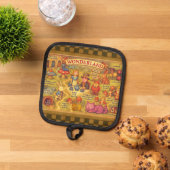 アリスお洒落トの不思議の国の地図 鍋敷き (トップダウン)