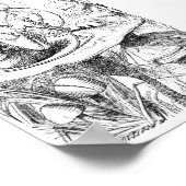 アリスがキャタピラのポスターに出くわす ポスター (角)