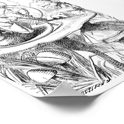 アリスがキャタピラのポスターに出くわす ポスター (角)