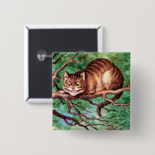 アリスが不思議の国でチェシャねこに出会う 缶バッジ (正面&裏面)