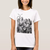 アリスが庭の花と語る Tシャツ (正面)