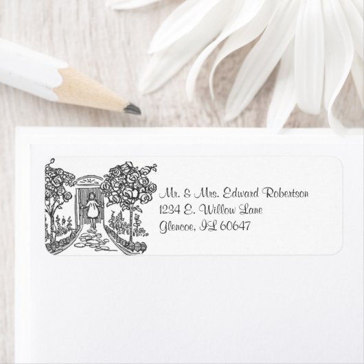 アリスが戸口に ラベル (インサイチュ)