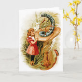 アリスといもむしグリーティングカード カード (黄色い花)