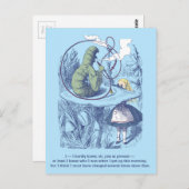 アリスといもむし葉書 ポストカード (正面/裏面)