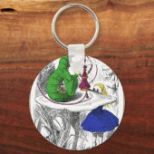 アリスといもむし キーホルダー (正面)