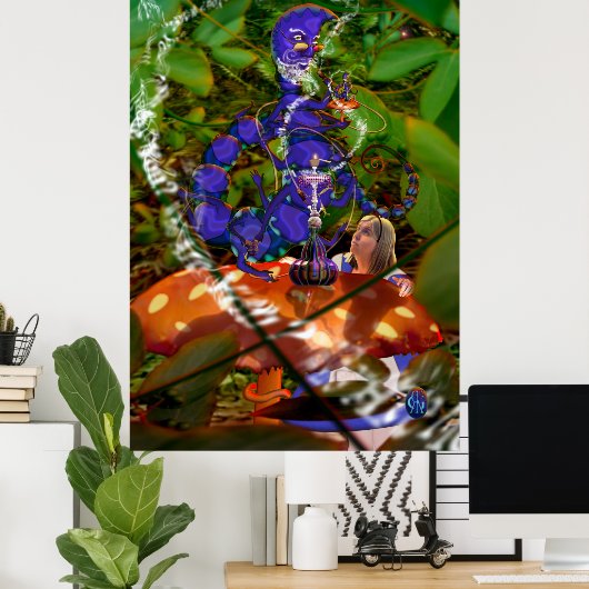 アリスといもむし ポスター (ホームオフィス)