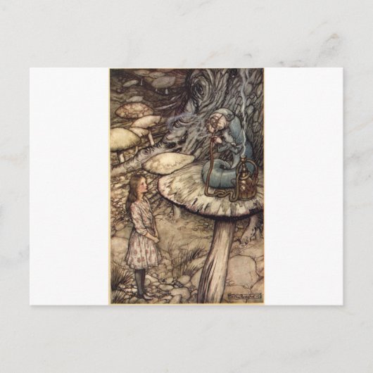 アリスといもむし ポストカード (正面)