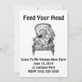 アリスといもむし 招待状 (裏面)