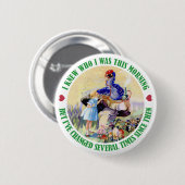 アリスといもむし 缶バッジ (正面&裏面)