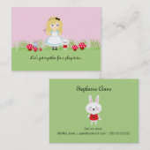 アリスとお茶のパーティー遊データカード コーリングカード (正面/裏面)