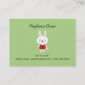 アリスとお茶のパーティー遊データカード コーリングカード (裏面)