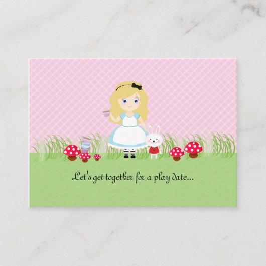 アリスとお茶のパーティー遊データカード コーリングカード (正面)