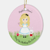 アリスとお茶のパーティー セラミックオーナメント (左)