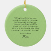 アリスとお茶のパーティー セラミックオーナメント (裏面)