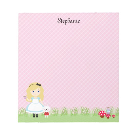 アリスとお茶のパーティー ノートパッド (正面)