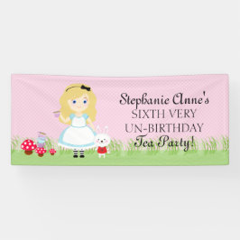 アリスとお茶のパーティー 横断幕