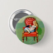 アリスとアリスの猫、ダイナ 缶バッジ (正面&裏面)