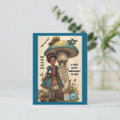 アリスとイモムシの非誕生日ポストカード ポストカード (スタンド正面)