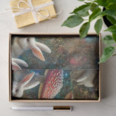 アリスとウサギのワンダーランドの森のデコパージュ 薄葉紙 (ギフト)