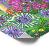 アリスとキャタピラかわいい人形きのこ ポスター (角)