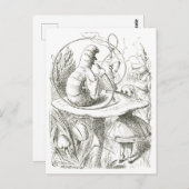 アリスとキャタピラヴィンテージイラストレーション ポストカード (正面/裏面)