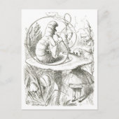 アリスとキャタピラヴィンテージイラストレーション ポストカード (正面)