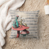 アリスとキャタピラー装飾用クッション クッション (ブランケット)