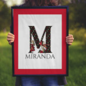 アリスとクイーン図解入りの、写真付きのレターMウォールプリント ポスター