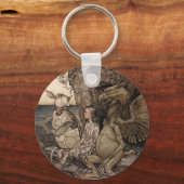 アリスとグリフォンとにせウミガメ キーホルダー (正面)